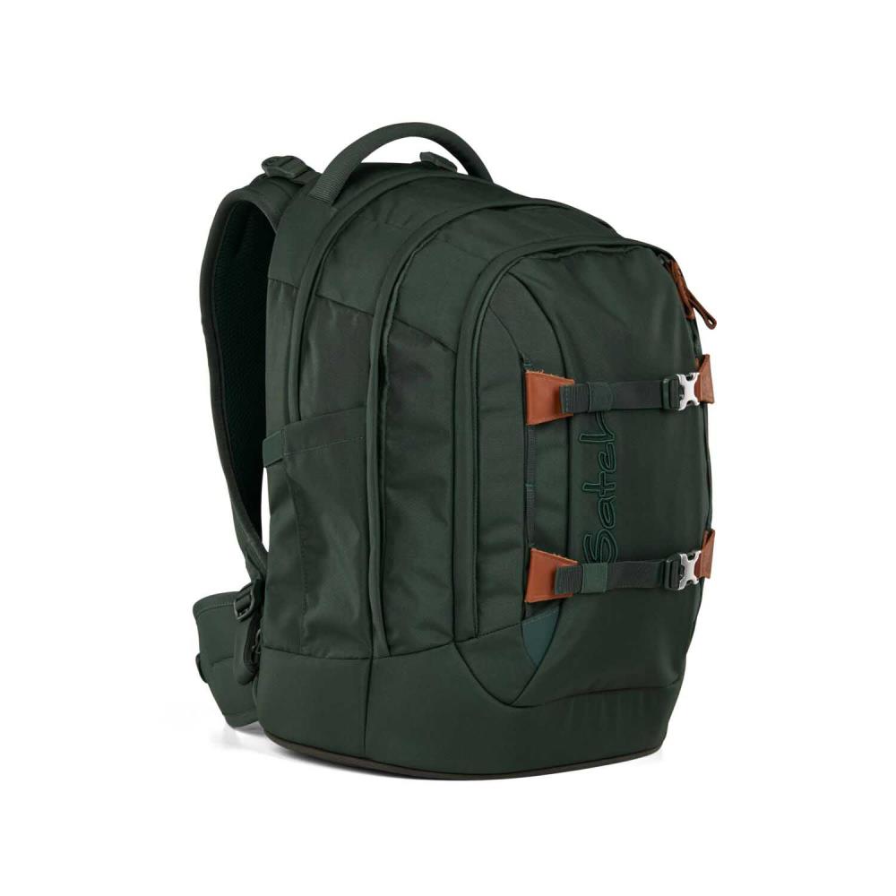 Satch Pack Nordic Forest Green Skandi Pencil Slider Light Edition Schulrucksack Set 3tlg.