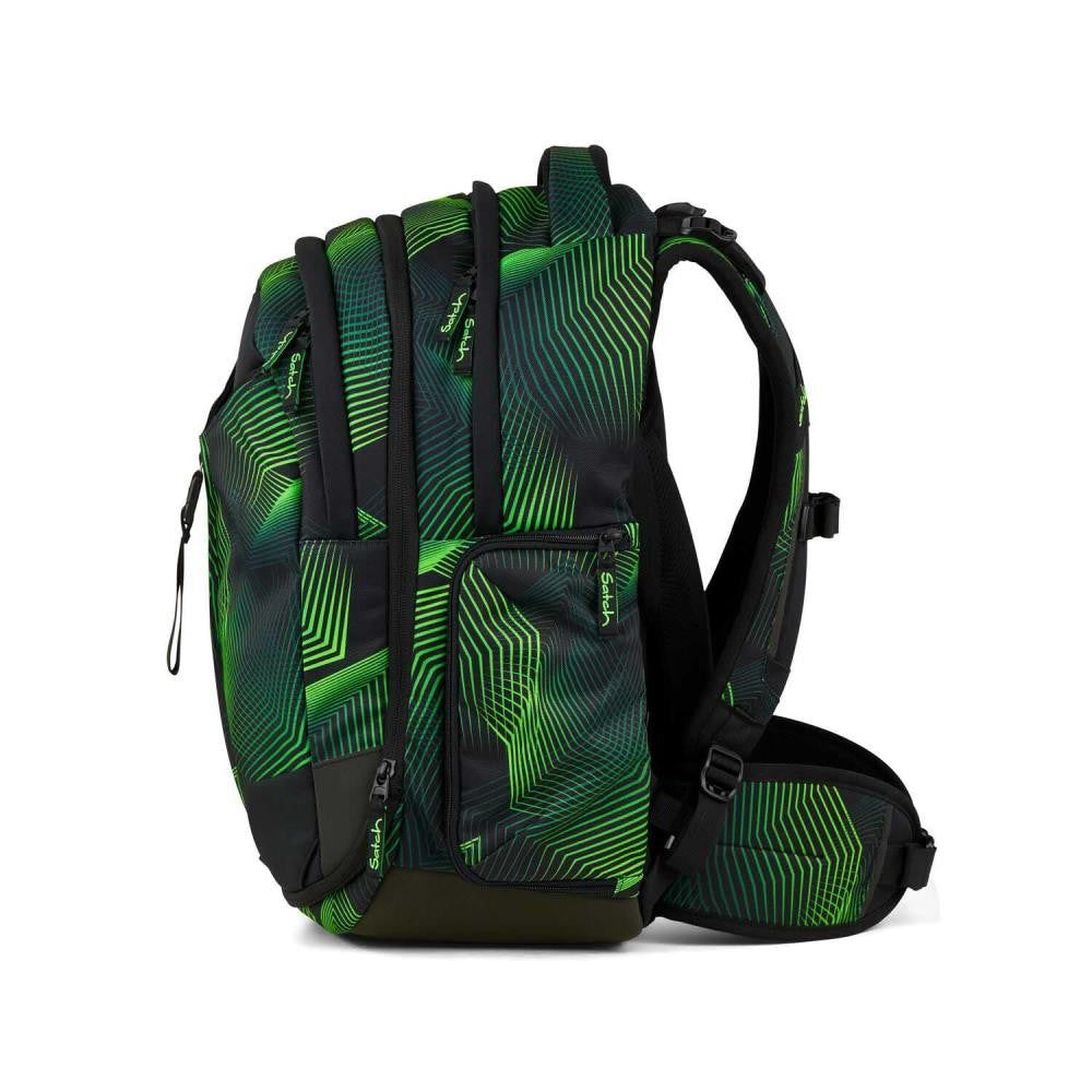 Satch Match Seismic Green Schulrucksack Set 2tlg.