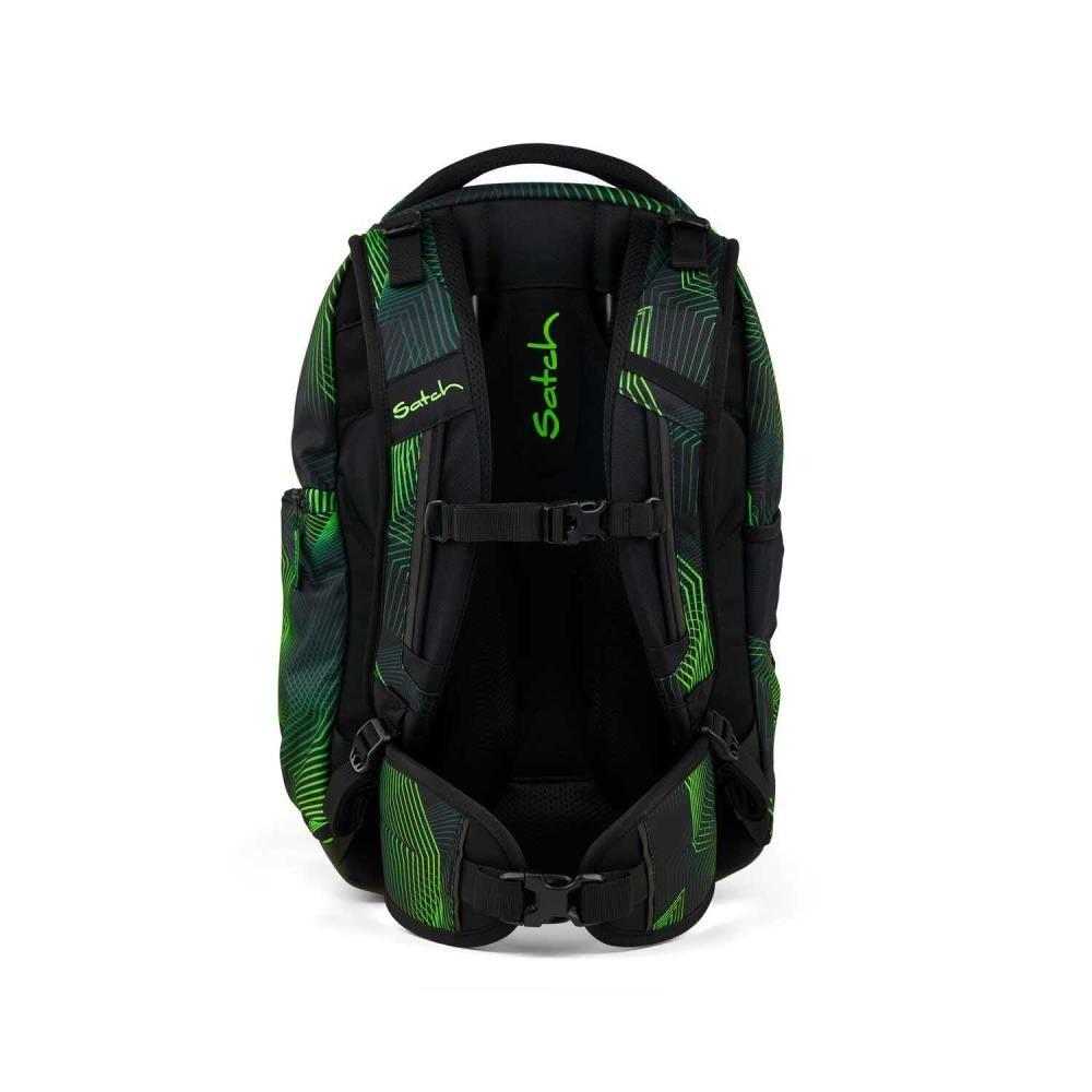Satch Match Seismic Green Schulrucksack Set 2tlg.