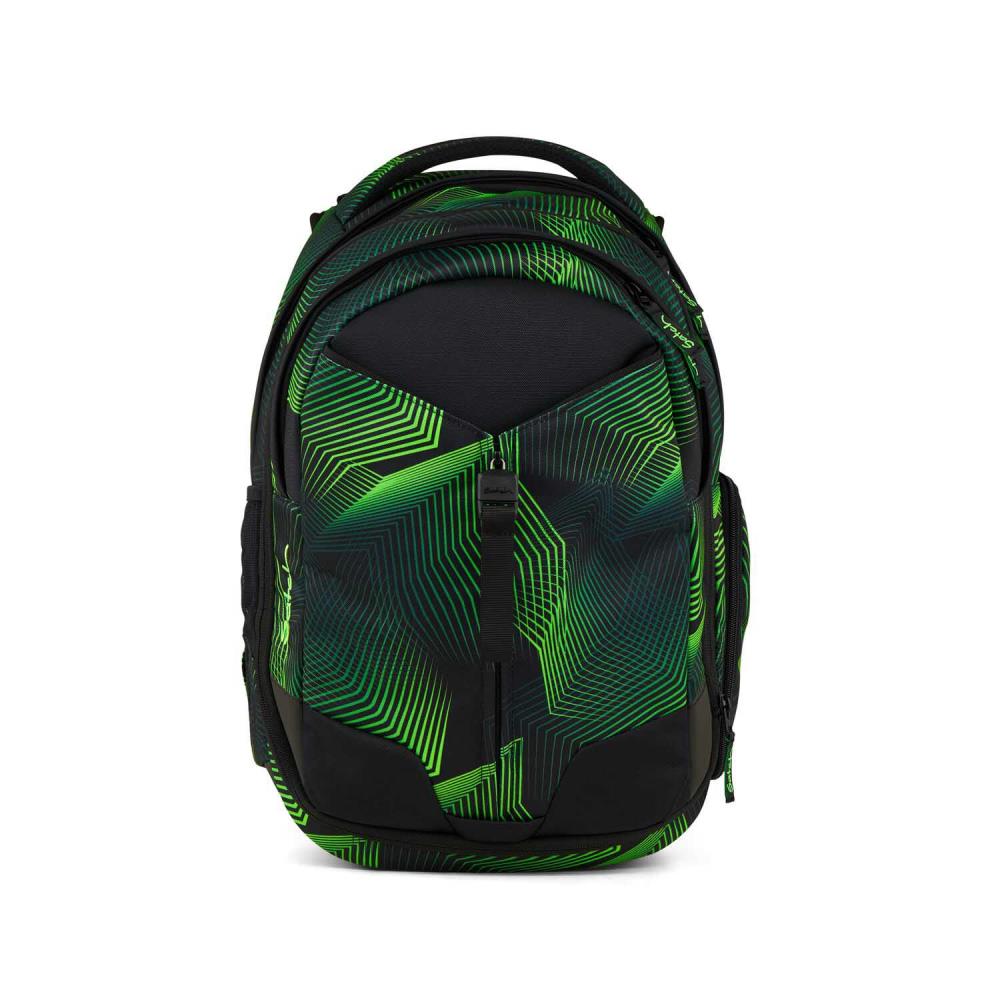 Satch Match Seismic Green Schulrucksack Set 2tlg.