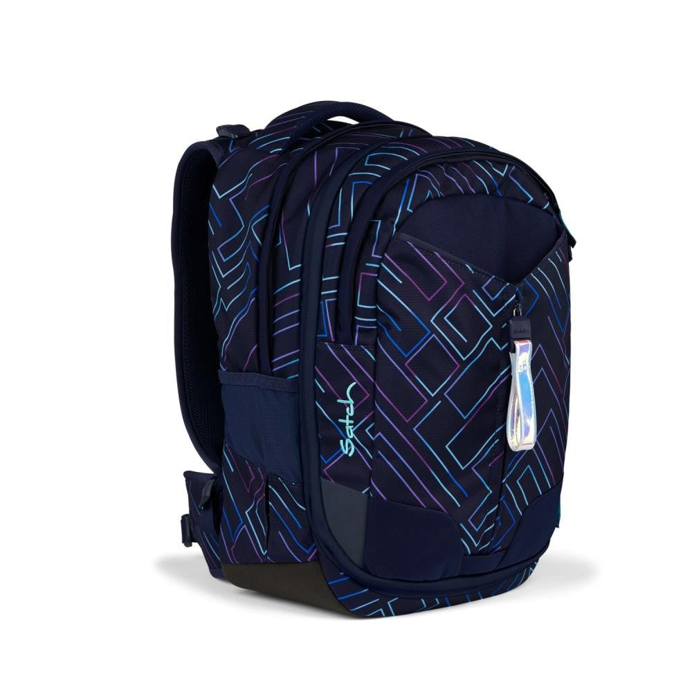 Satch Match Purple Laser Schulrucksack Set 2tlg.