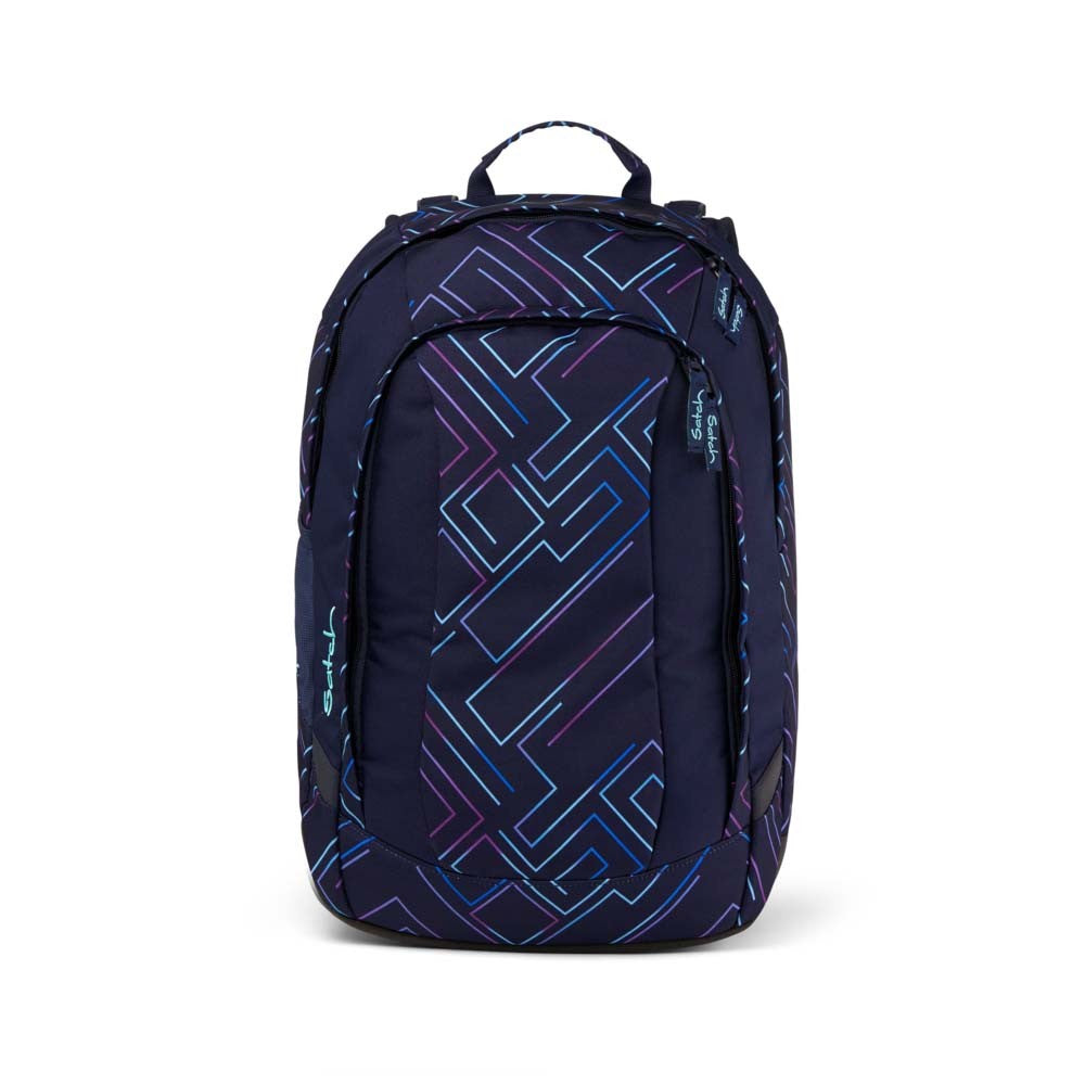 Satch Air Purple Laser Pencil Slider Light Edition Schulrucksack Set 3tlg.