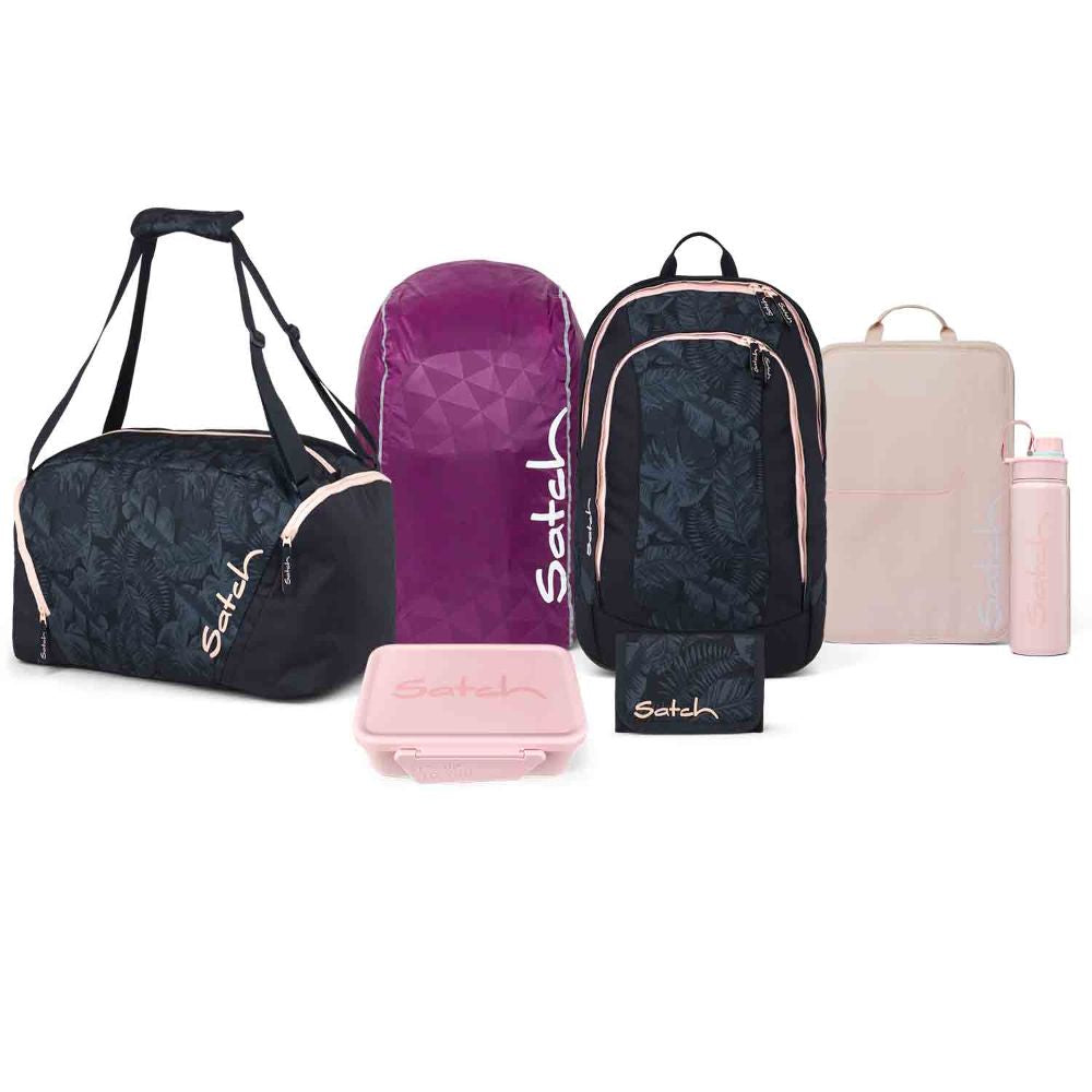 Satch Air Midnight Jungle Kollektor Edition Schulrucksack Set 8tlg.