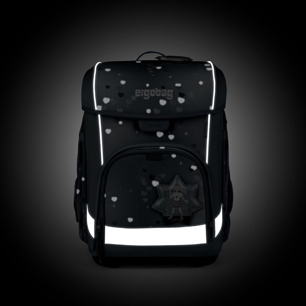 Ergobag Cubo Light BühnenfieBär Reflex Edition Schulranzen Set 5tlg.