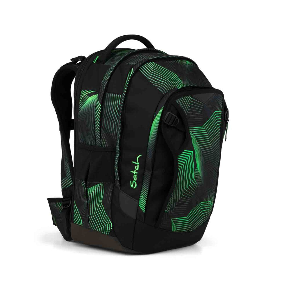 Satch Match Plus Seismic Green Schulrucksack Set 2tlg.
