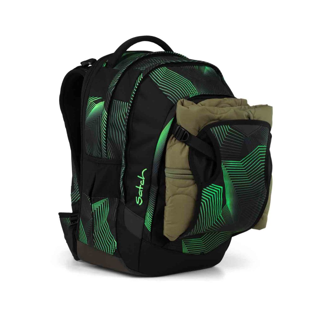 Satch Match Plus Seismic Green Schulrucksack Set 2tlg.