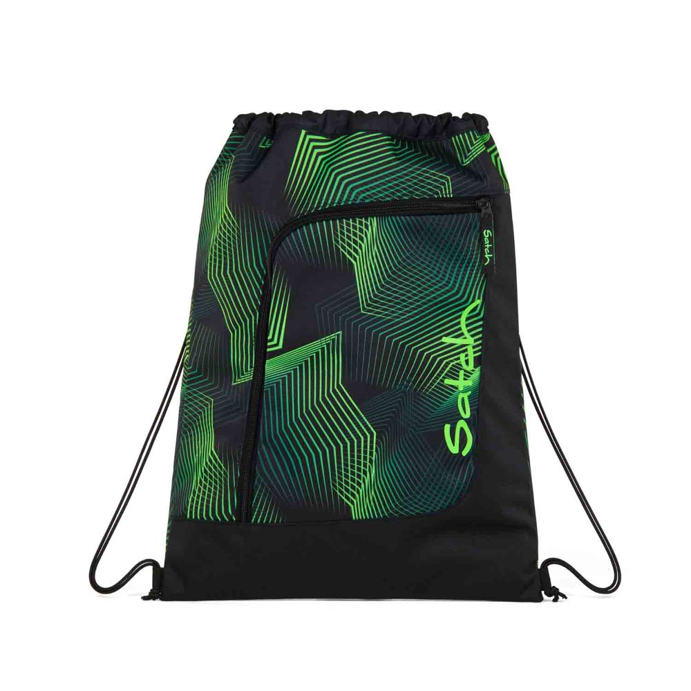 Satch Match Plus Seismic Green Pencil Slider Light Edition Schulrucksack Set 3tlg.