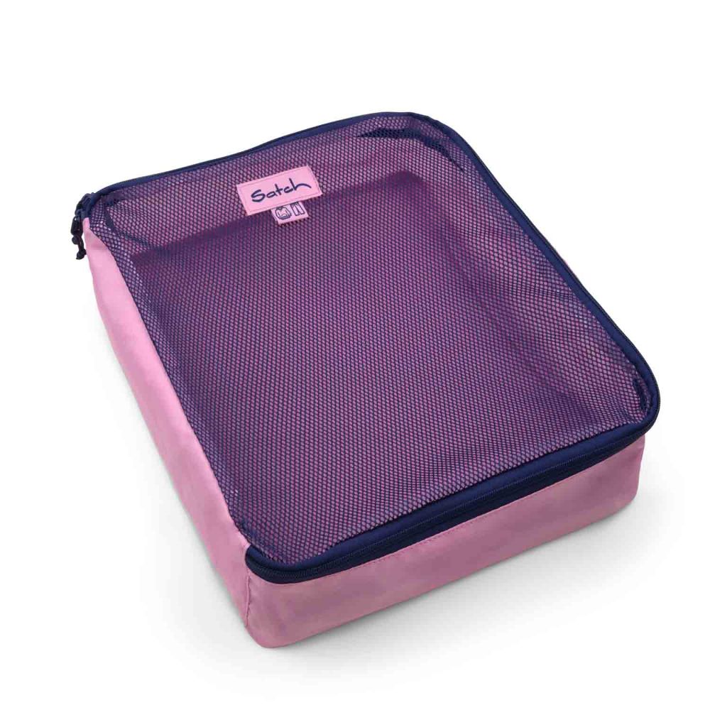 Satch Quest Rollenreisetasche Jet Pink Set 5tlg.