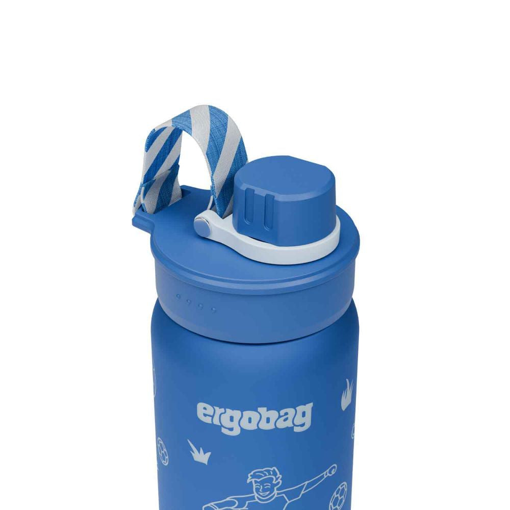 Ergobag Edelstahl Trinkflasche Fußball 0,5 l