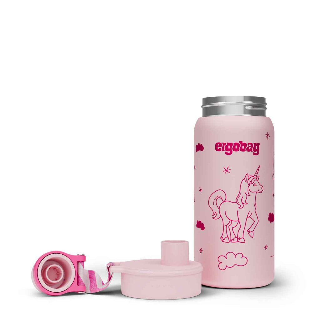 Ergobag Edelstahl Trinkflasche Einhorn 0,5 l