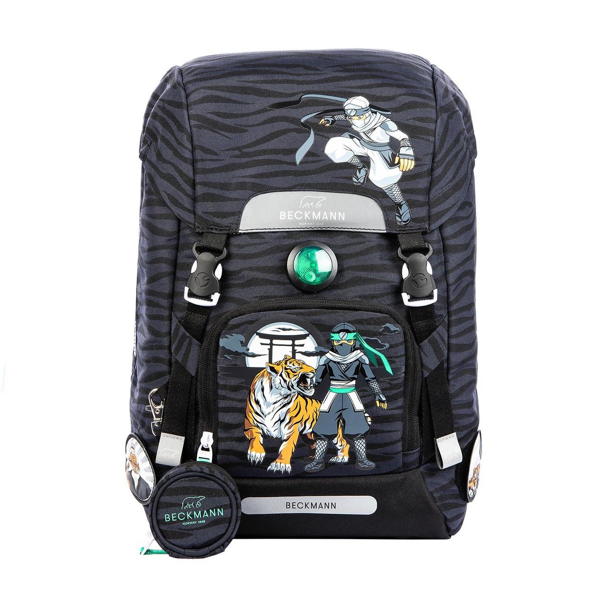 Beckmann Classic 22 Ninja Schulrucksack Set 3tlg.