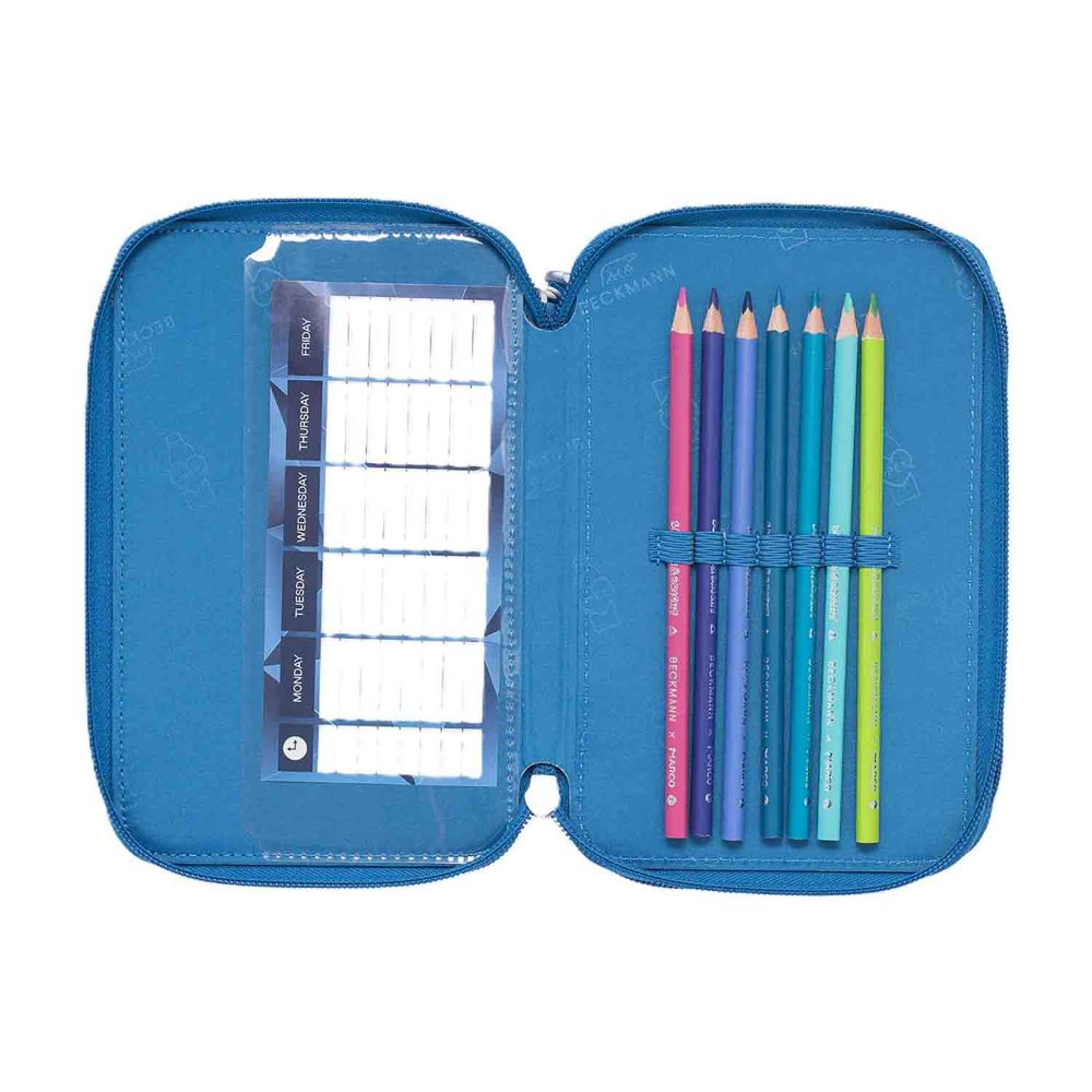 Beckmann Federmappe Blue Lightning Maxi