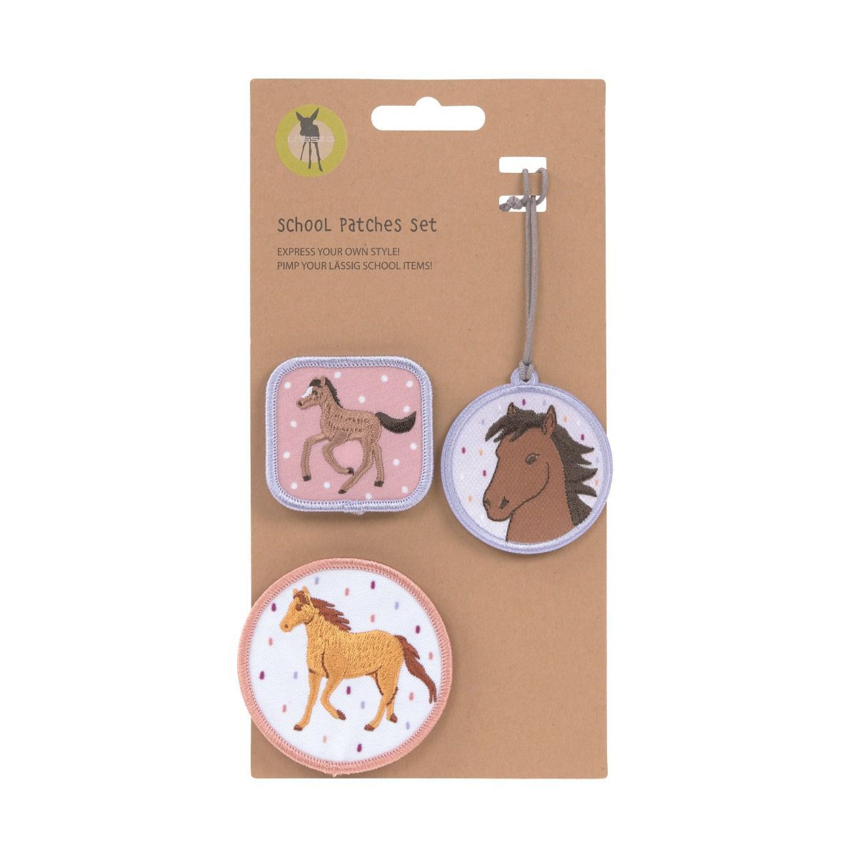 Lässig Horse School Patches Set 3tlg.