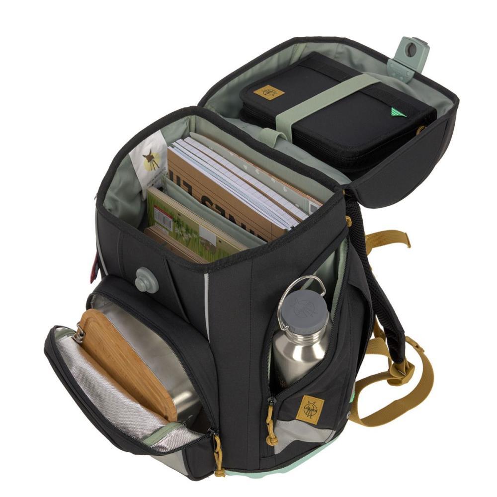 Lässig Boxy Unique Black Schulranzen Set 7tlg.