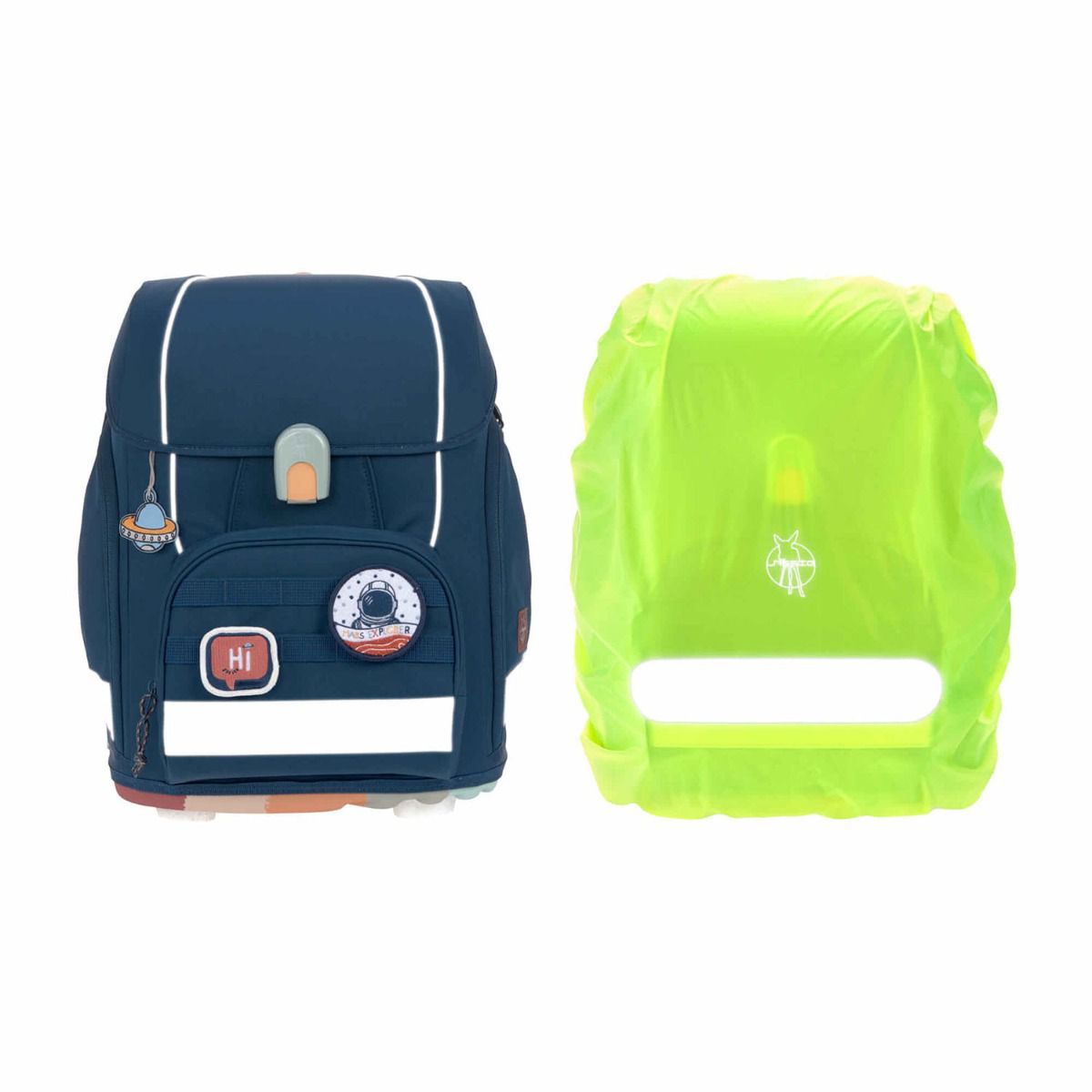 Lässig Boxy Unique Navy Schulranzen Set 7tlg.