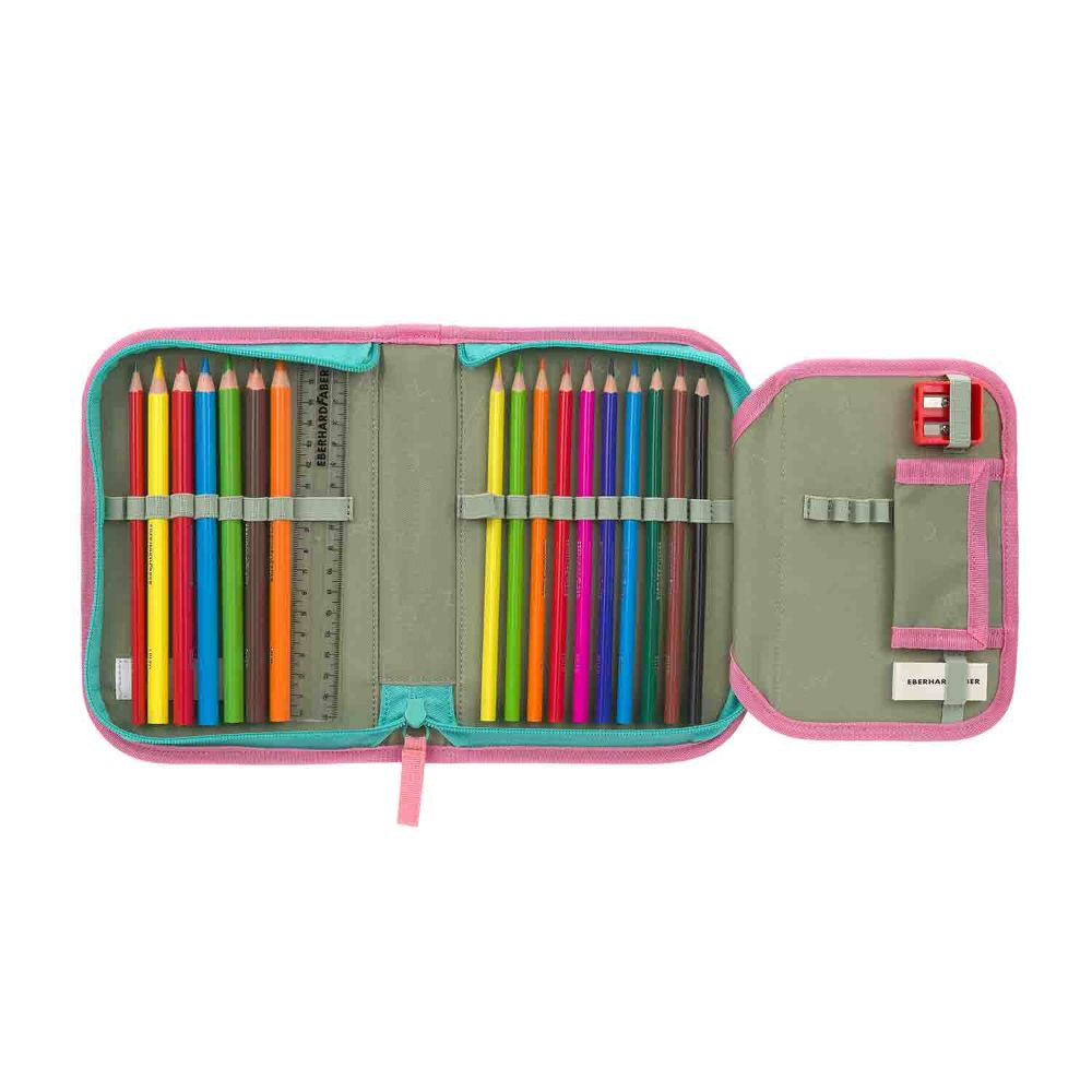 Lässig Light Unique Sunset Pink Schulranzen Set 6tlg.