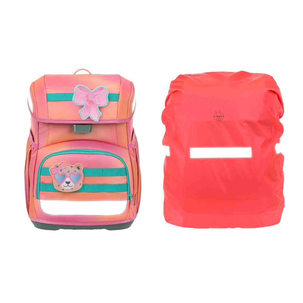 Lässig Light Unique Sunset Pink Schulranzen Set 6tlg.