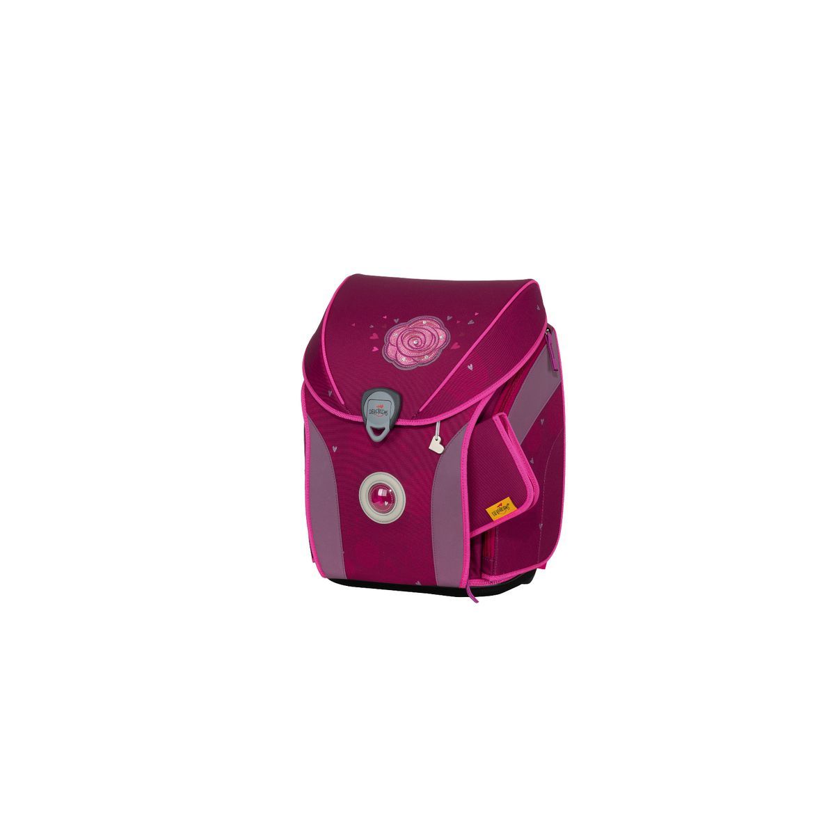DerDieDas ErgoFlex MAX Exklusiv LED Glitter Rose Schulranzen Set 5tlg.