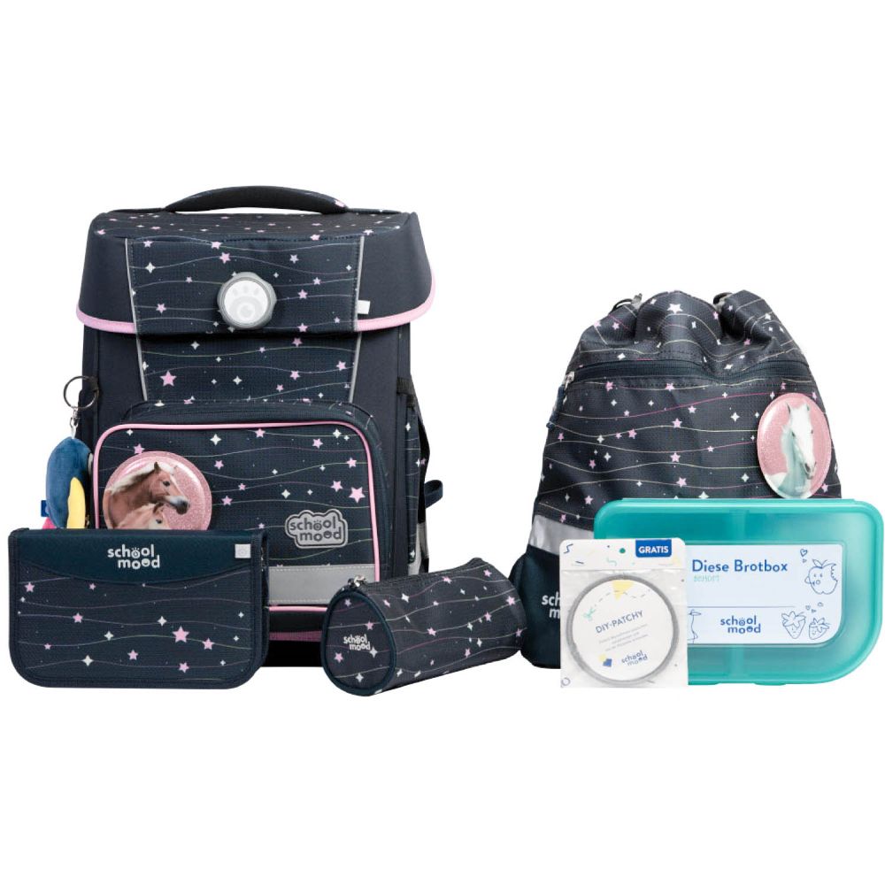 School Mood Champion Pro Ella Pony Schulranzen Set 7tlg.