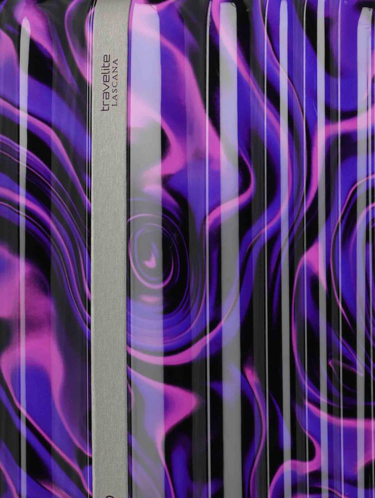 Travelite Lascana Edition Purple Swirl 4 Doppelrollen Trolley S 55 cm