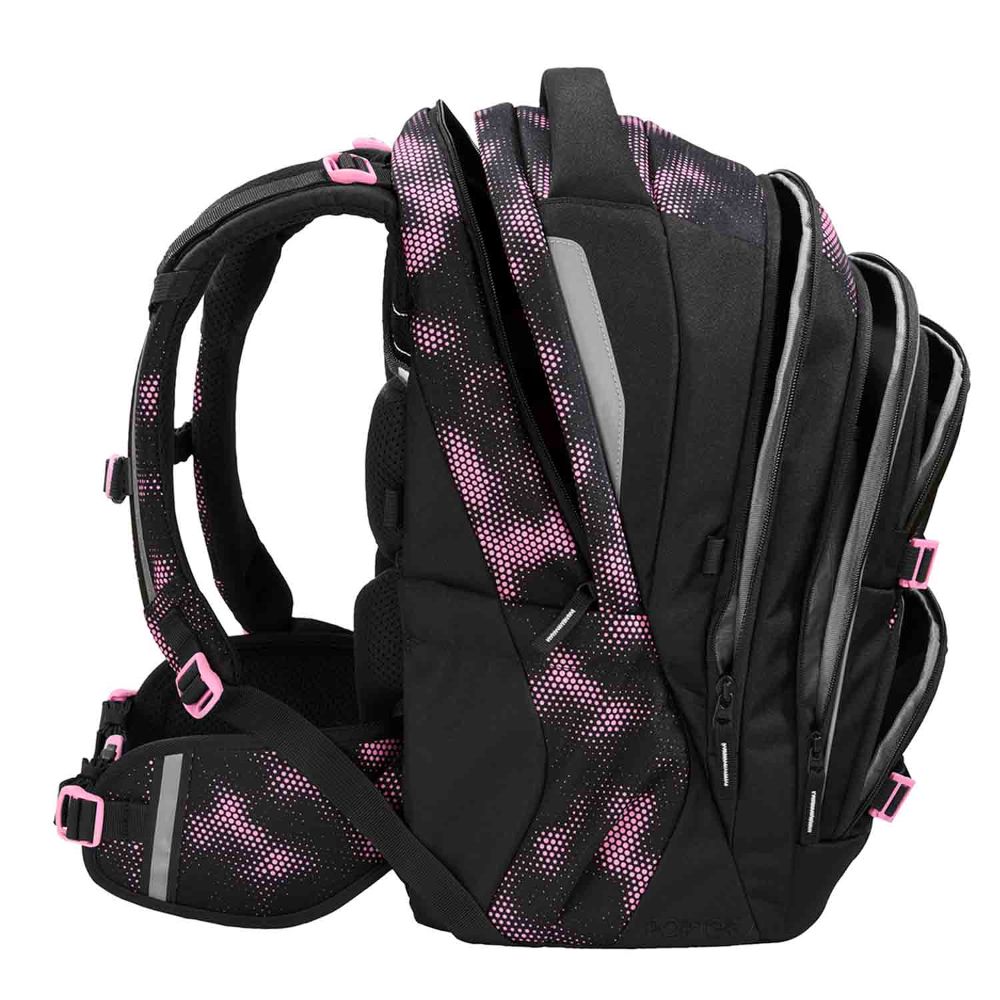 Coocazoo Porter Pink Illusion Schulrucksack Set 3tlg.