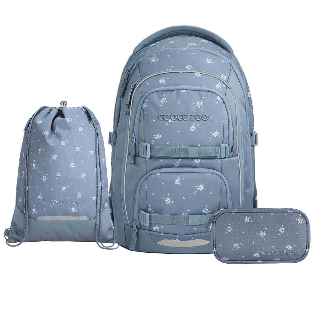 Coocazoo Porter Bloomy Daisy Schulrucksack Set 3tlg.