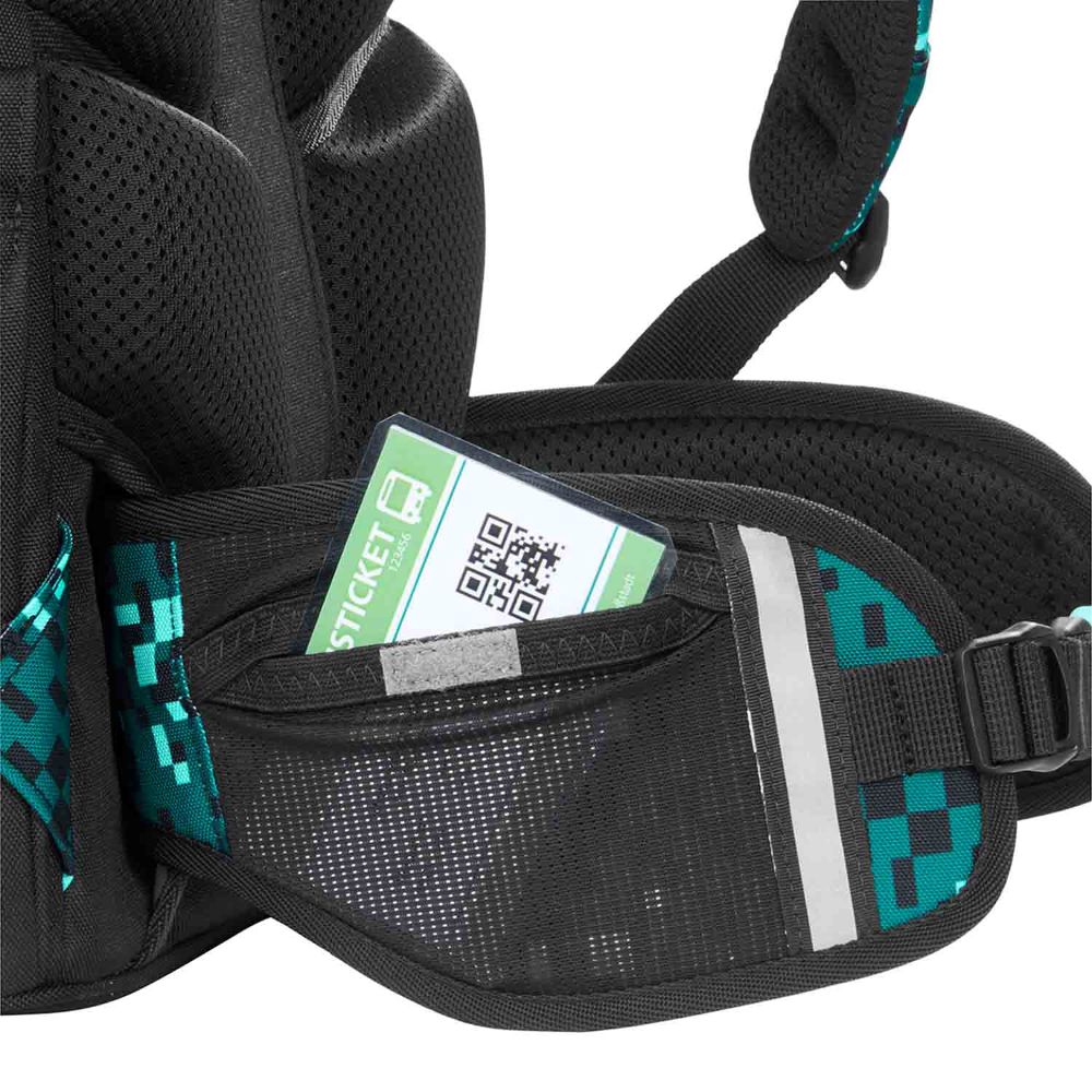 Coocazoo Porter Pixel Blox Schulrucksack Set 3tlg.