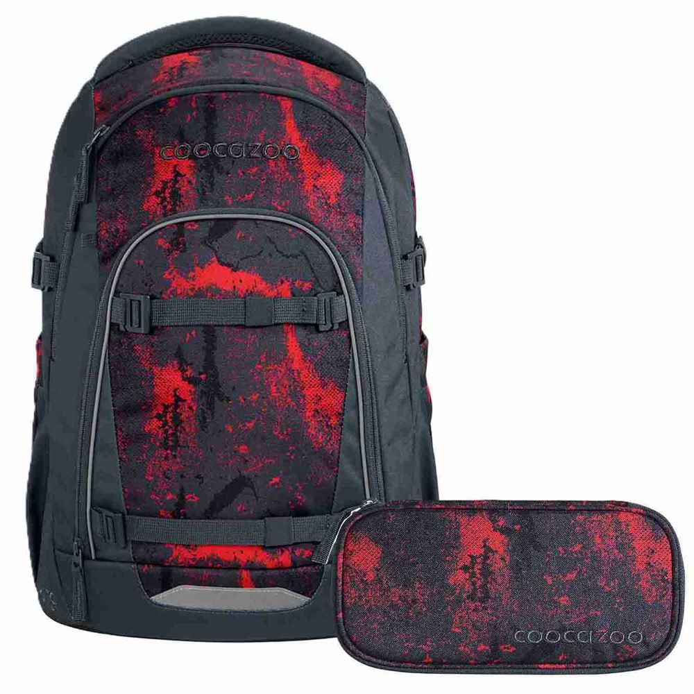 Coocazoo Mate Broken Black Schulrucksack Set 2tlg.