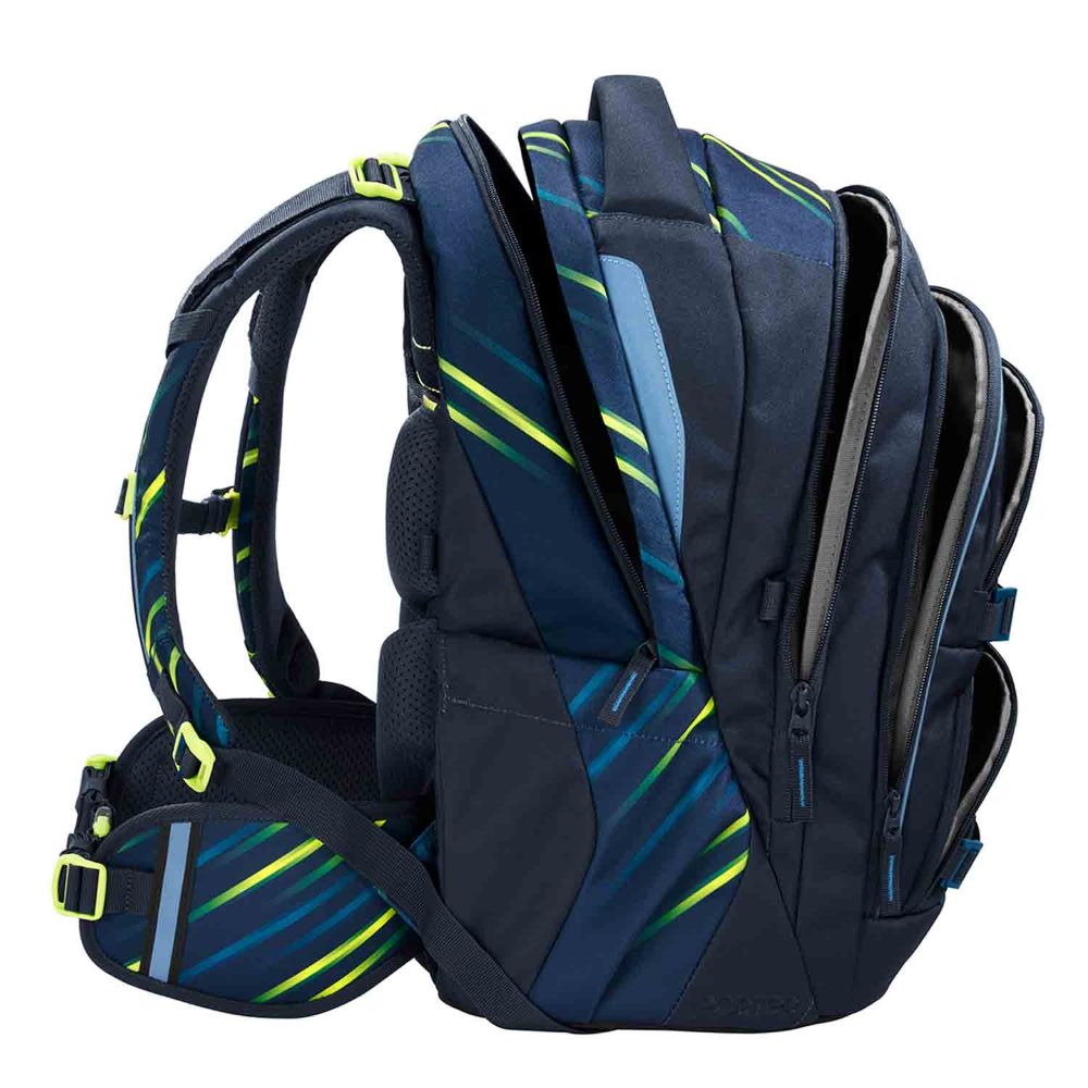 Coocazoo Porter Fast Lime Schulrucksack Set 3tlg.