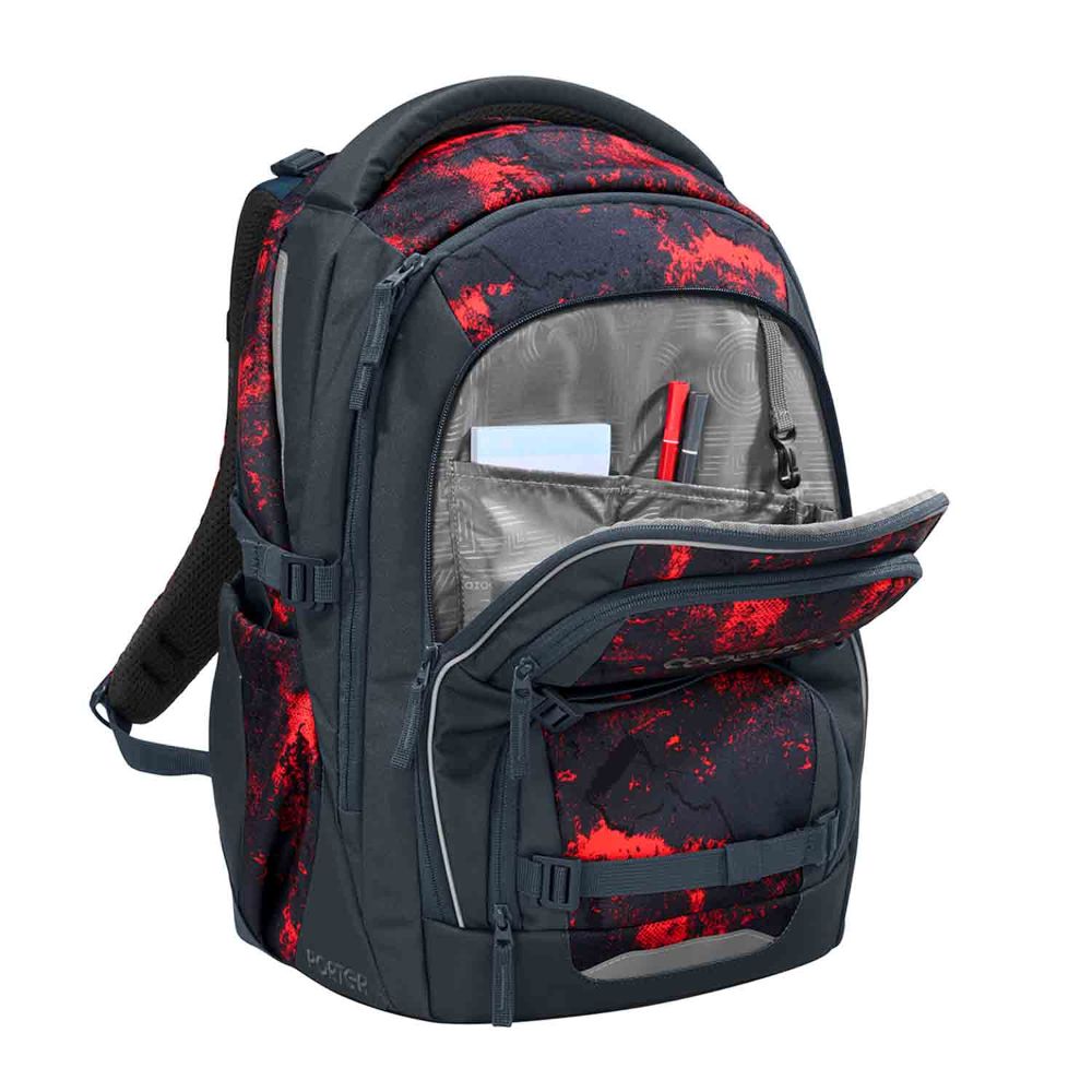 Coocazoo Porter Broken Black Schulrucksack Set 3tlg.