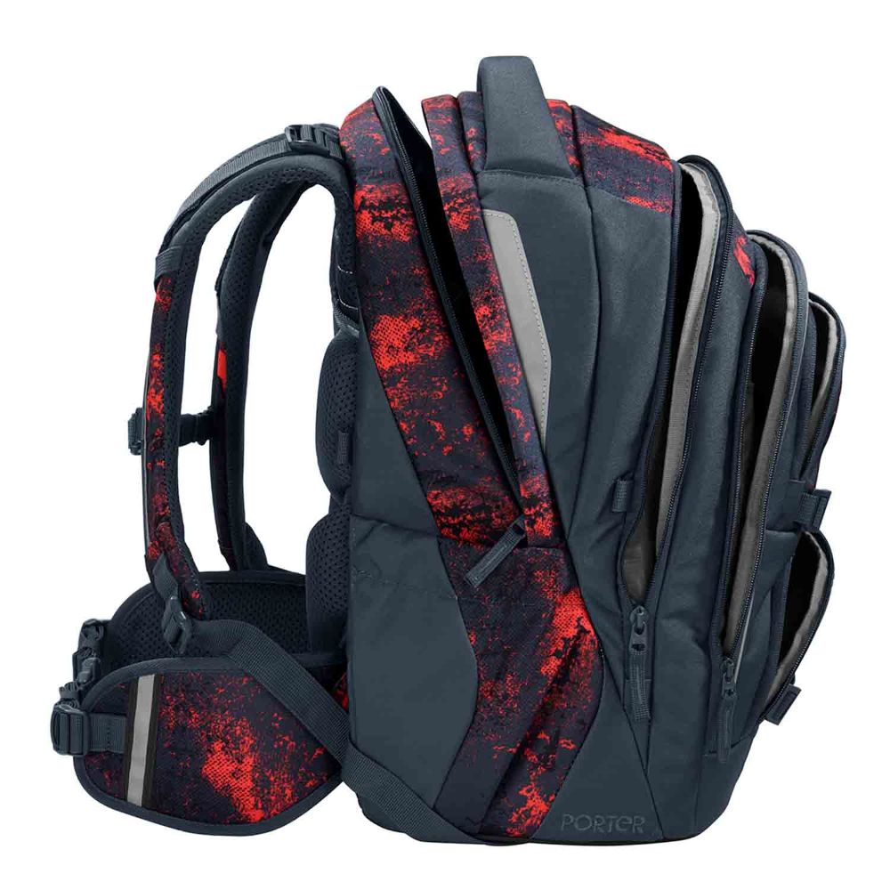 Coocazoo Porter Broken Black Schulrucksack Set 3tlg.