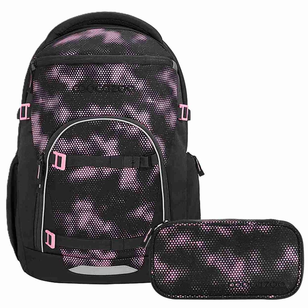 Coocazoo Byte Pink Illusion Schulrucksack Set 2tlg.
