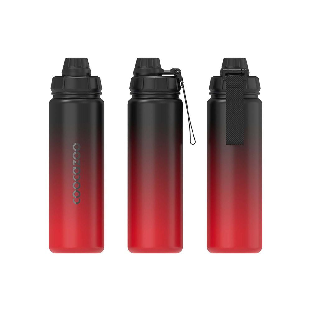 Coocazoo Trinkflasche 0,7 Liter Edelstahl Gardient Red