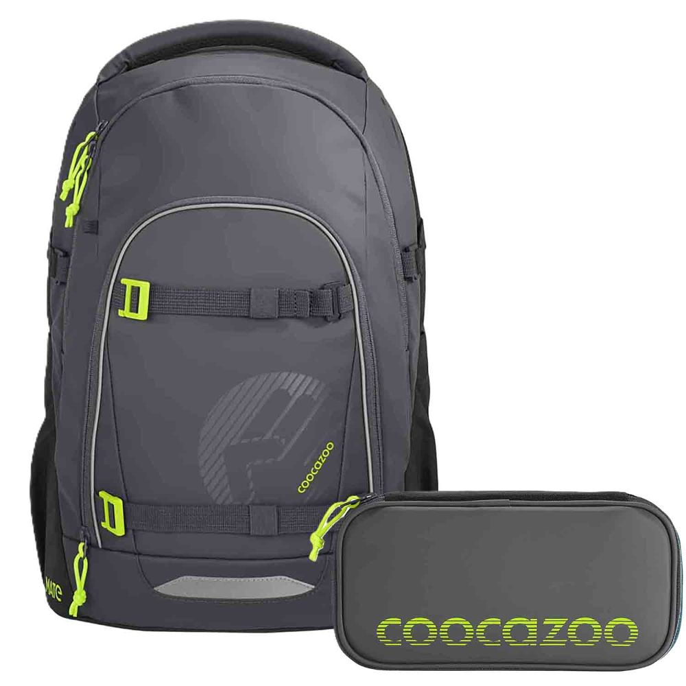Coocazoo Mate Tarp Black Thunder Special Edition Schulrucksack Set 2tlg.