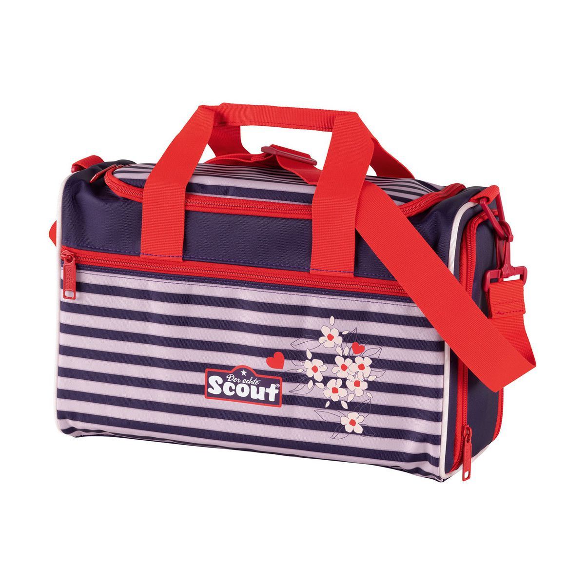 Scout Alpha Happy Stripes Schulrucksack Set 4tlg.
