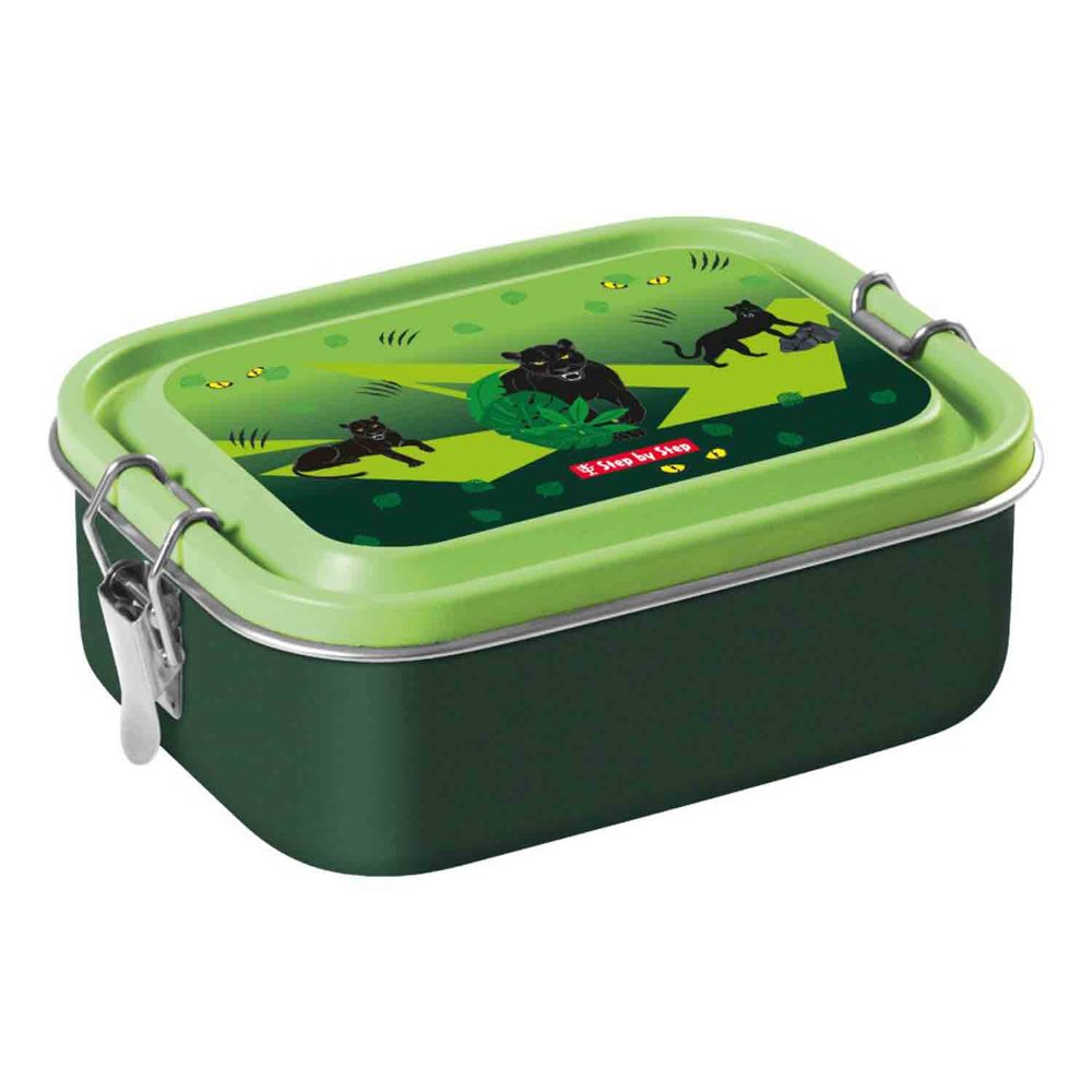 Step by Step Edelstahl Lunchbox Black Cat