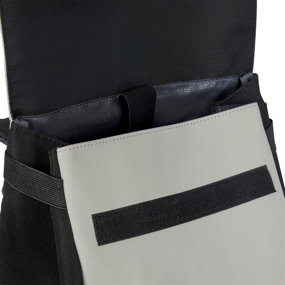 New Rebels Ceres Dothan Black Light Grey Rucksack