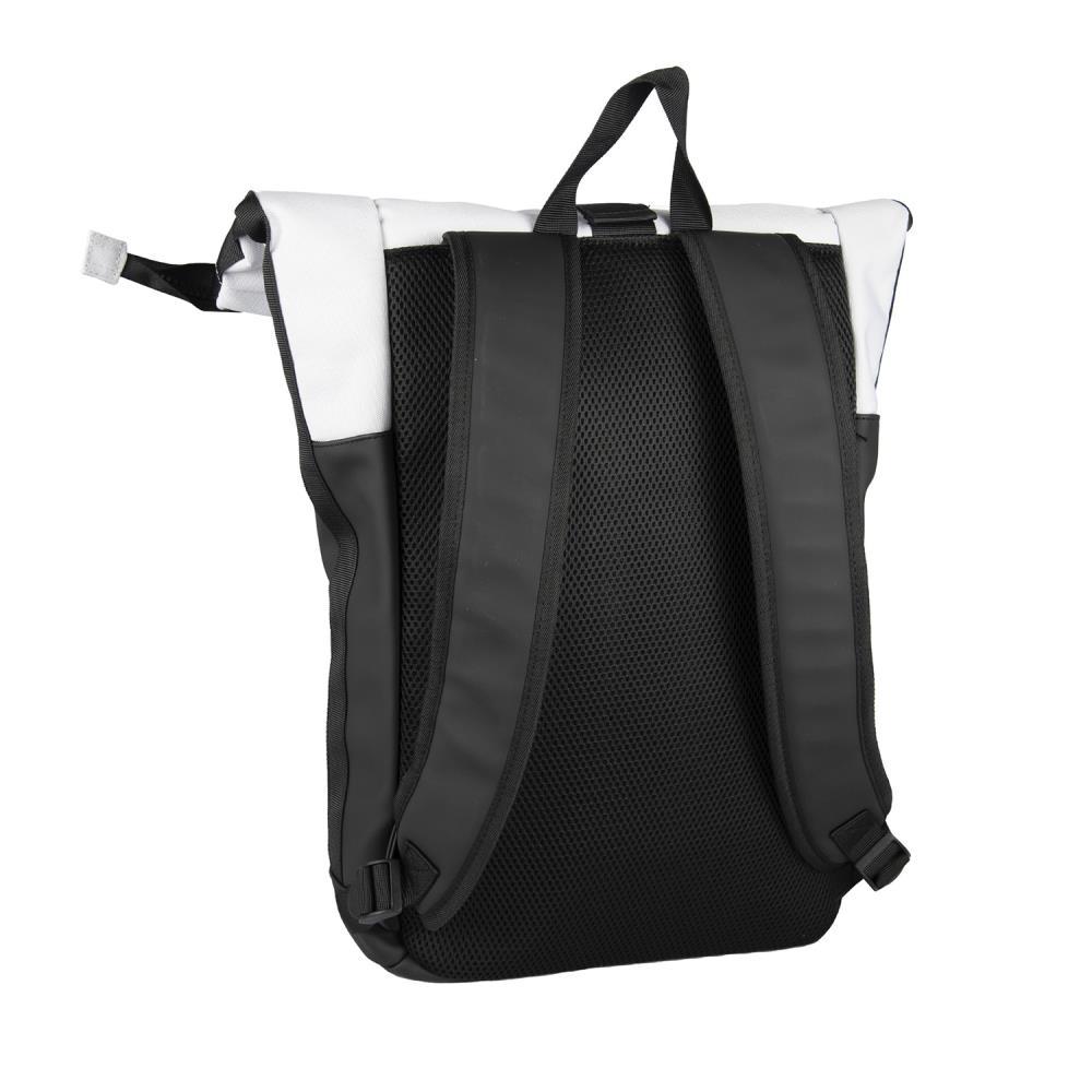 New Rebels Backham New York Black Grey Rolltop Rucksack