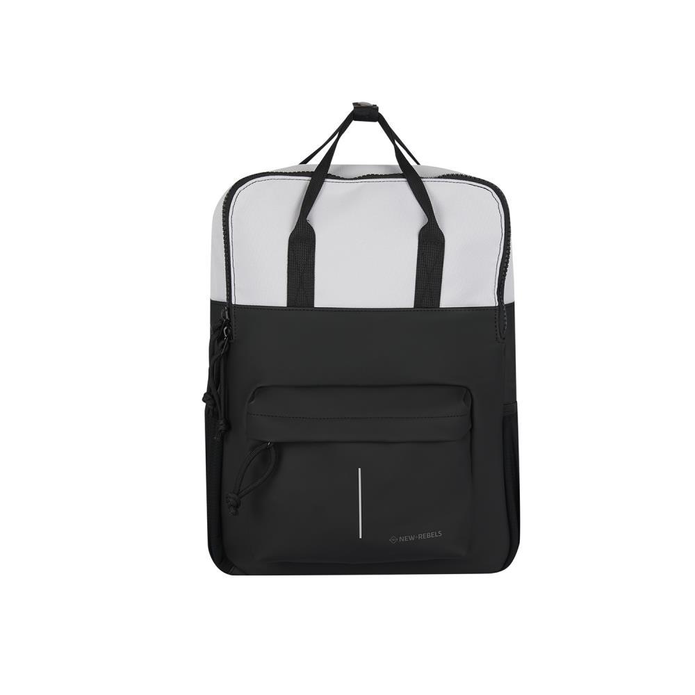 New Rebels Backham Springfield Black Light Grey Rucksack