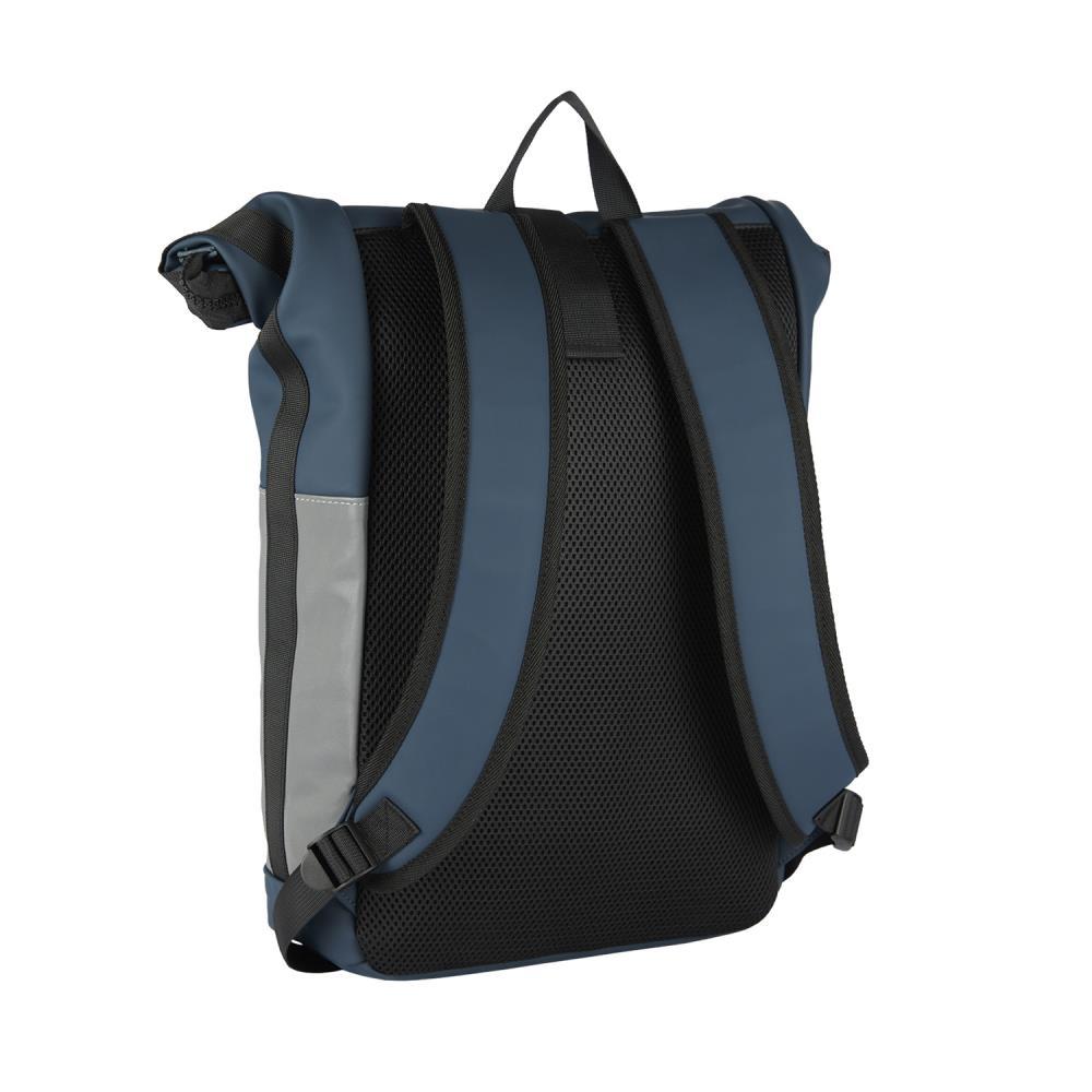 New Rebels Bowie New York Reflective Navy Rolltop Rucksack