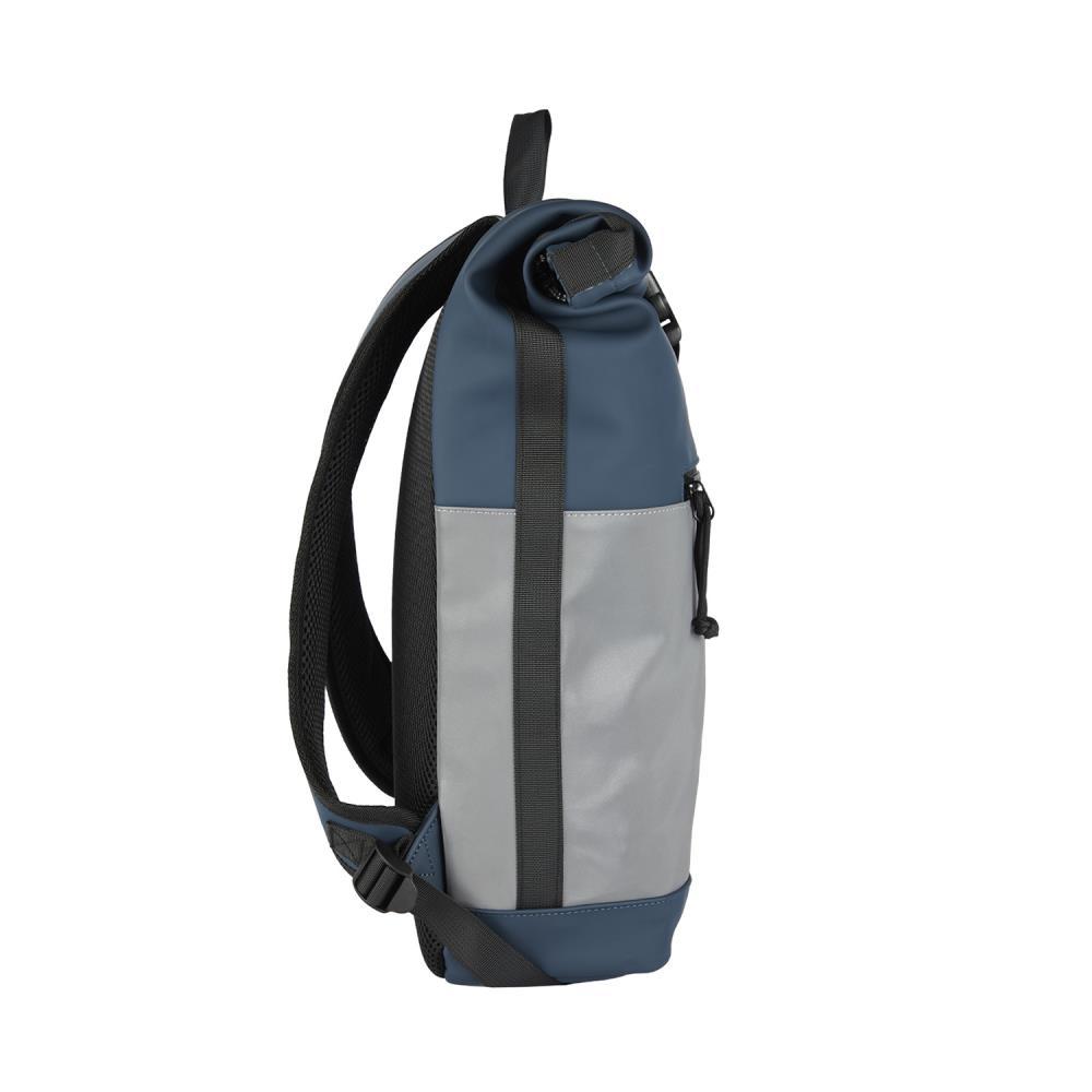 New Rebels Bowie New York Reflective Navy Rolltop Rucksack
