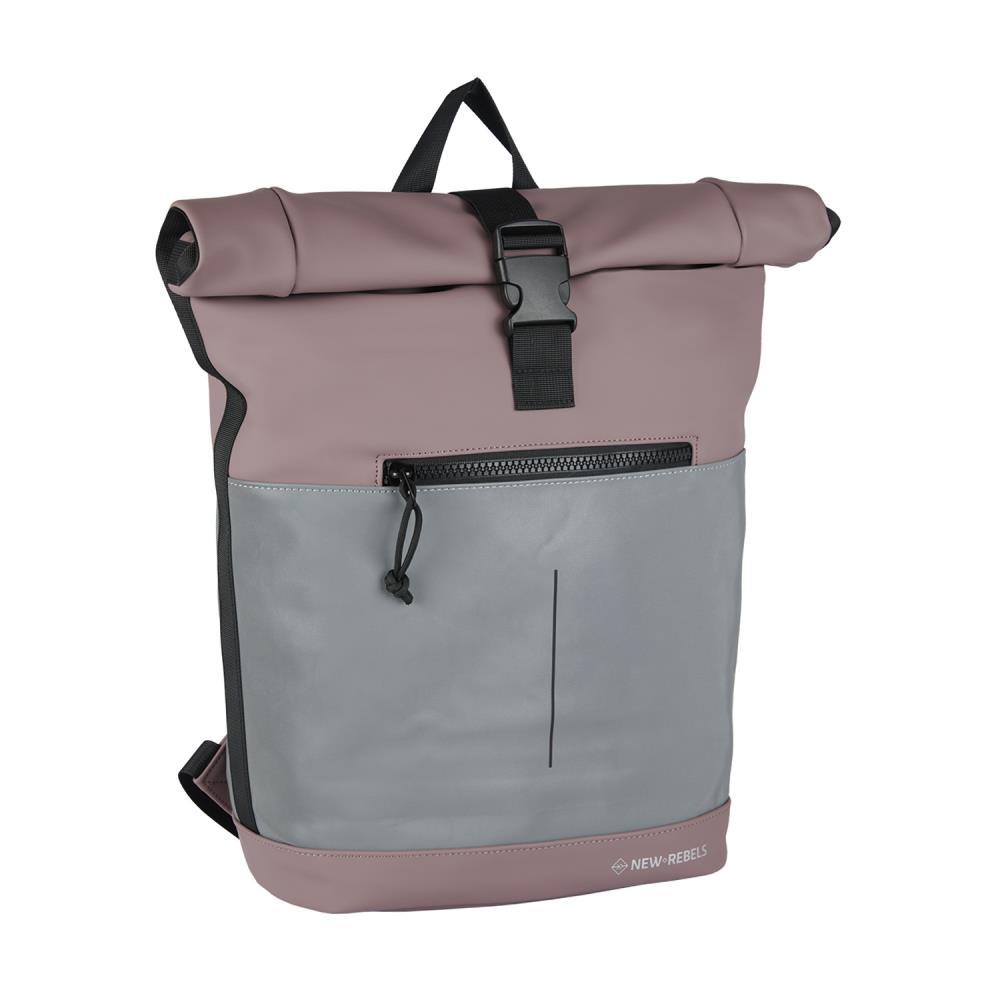 New Rebels Bowie New York Reflective Old Purple Rolltop Rucksack