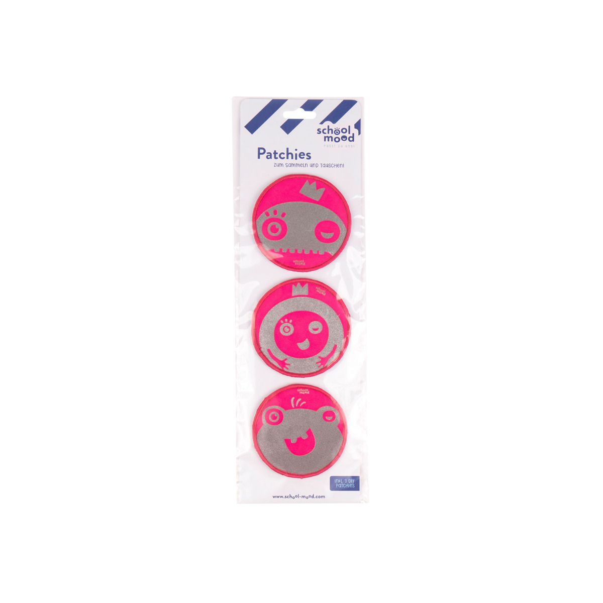 School Mood Patchies Pink Monsters 6tlg.