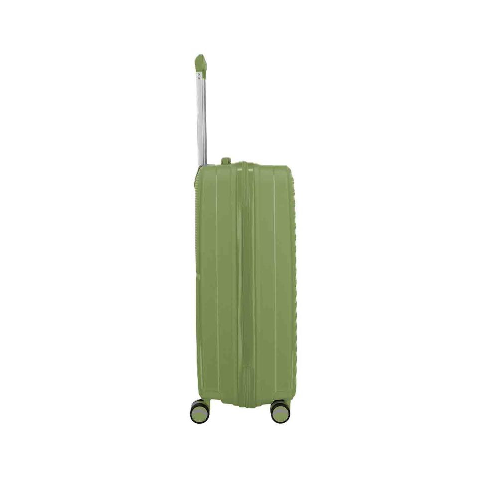 Travelite Pacific Olive 4 Doppelrollen Trolley M 67 cm