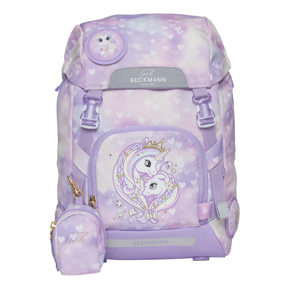 Beckmann Classic Unicorn Princess Purple Schulrucksack Set 6tlg.