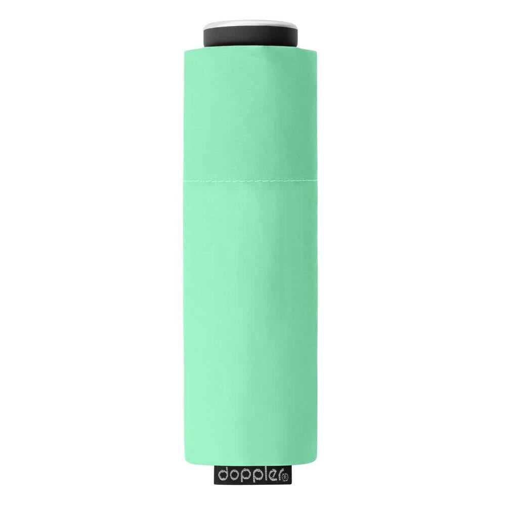 Knirps Fiber Compact Mini Uni Solid Mint Green Manual Regenschirm