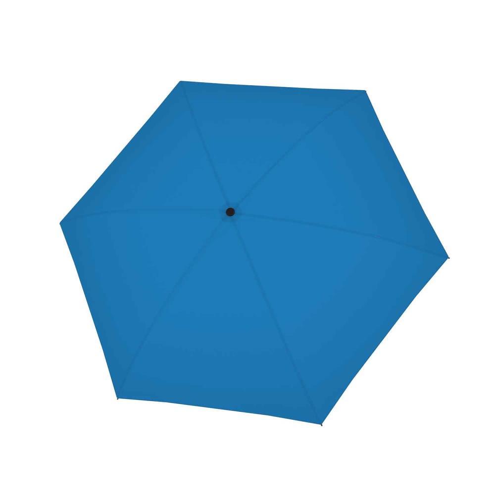 Knirps Fiber Compact Mini Uni Electric Blue Manual Regenschirm