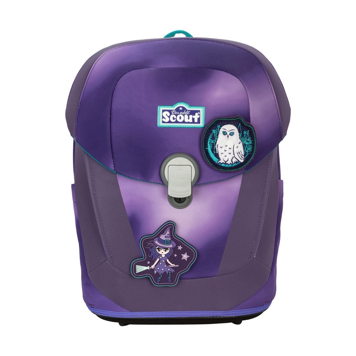 Scout Exklusiv Sunny II Superflash Purple Magic Schulranzen Set 4tlg.