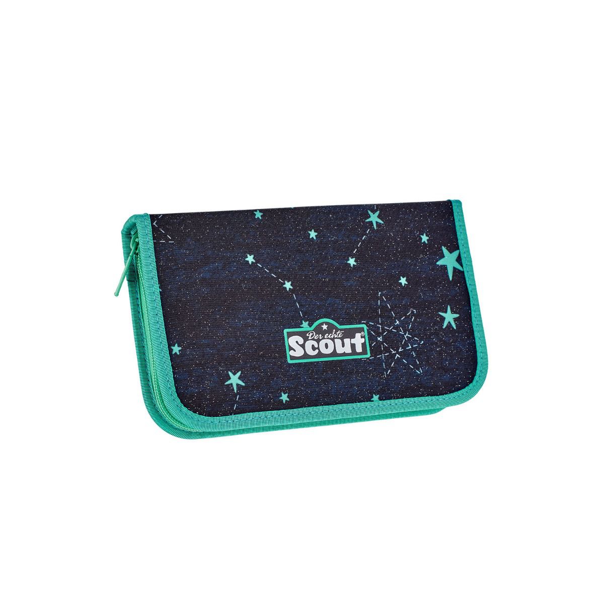 Scout Exklusiv Alpha LED Sternenhimmel Funny Snaps Schulranzen Set 4tlg.