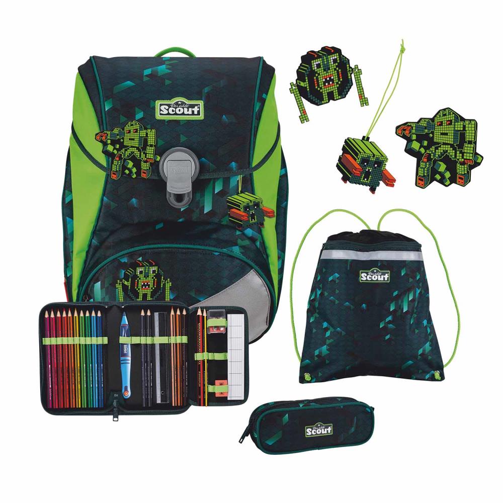 Scout Alpha Cubes Schulrucksack Set 4tlg.